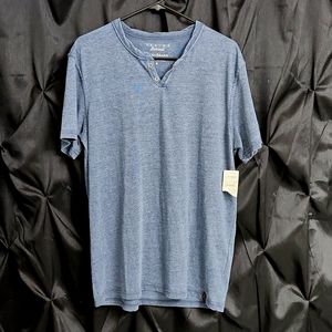 Lucky Brand Short Sleeve Venice Burnout Button Notch Shirt (size M)